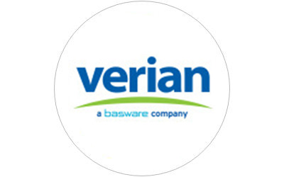 verian logo inside a circle with light gray border