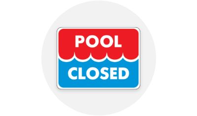 Image of Pool Sign in a gray circle