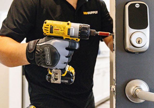 installing a new door lock