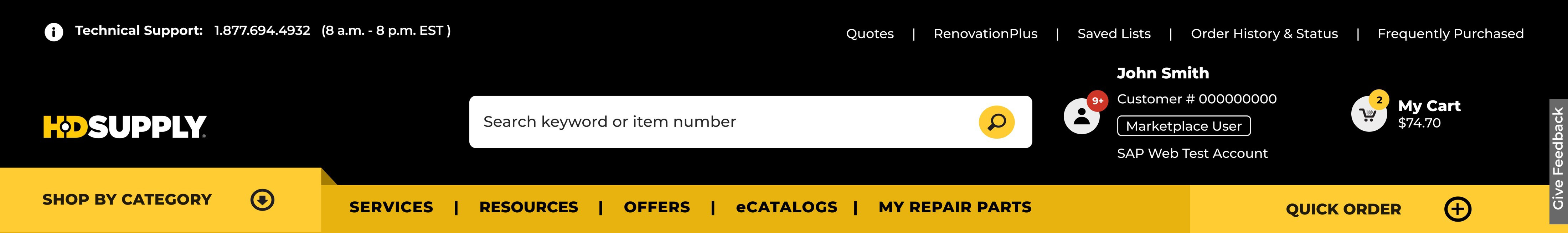 Marketplace User Indicator