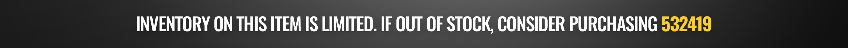 If out of stock, please order replacement sku 307437