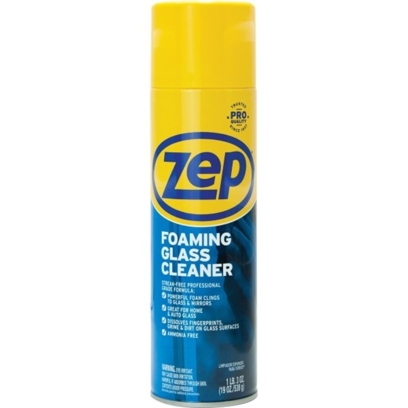 Zep 19 Oz. Commercial Foaming Glass And All Surface Cleaner, Case Of 4