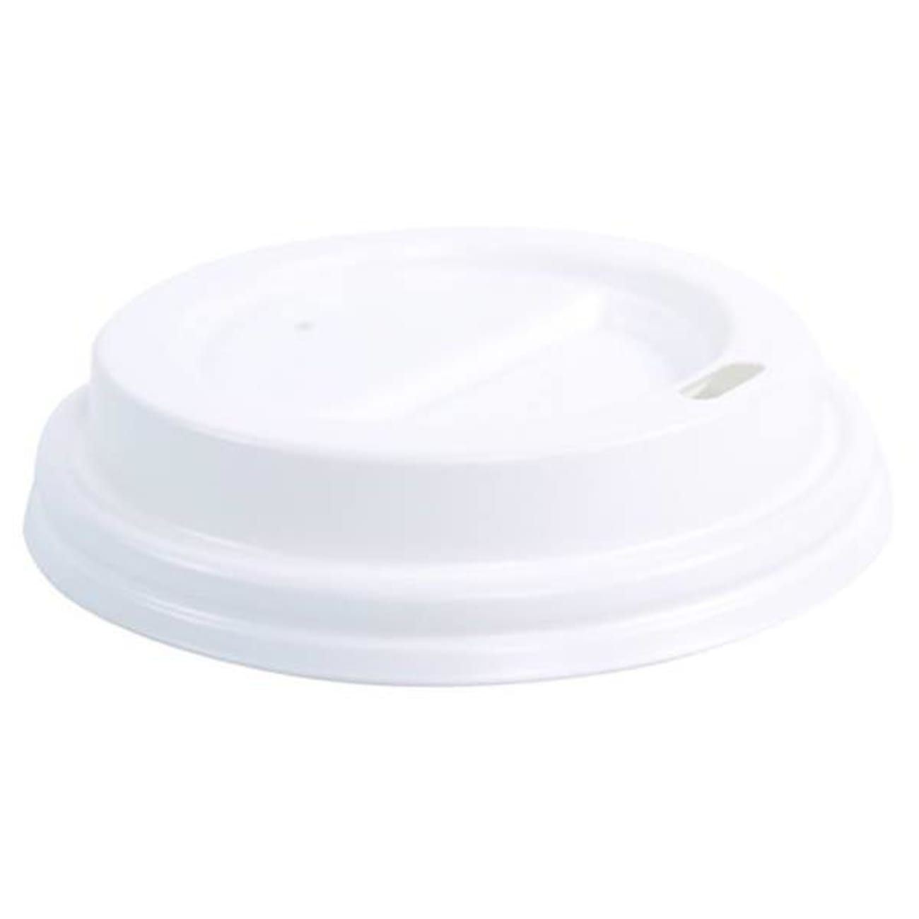 Polystyrene Flat Lid White 10 Oz,  Case Of 1000