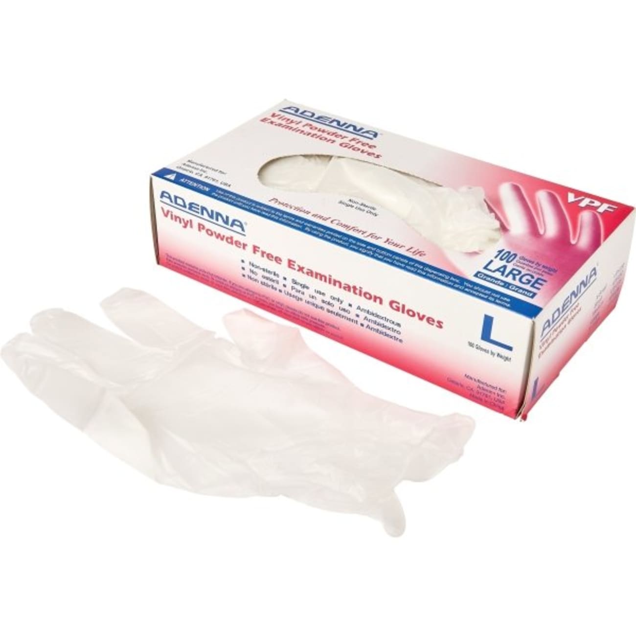 Adenna 3.5 Mil Medium Disposable Gloves (100-Box)