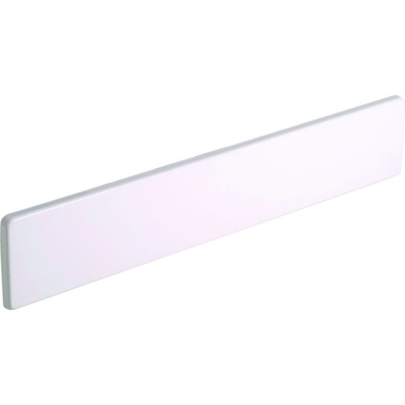 Modular Vanity Tops 18x3-1/4" Solid White Cultured Marble Universal Side Splash