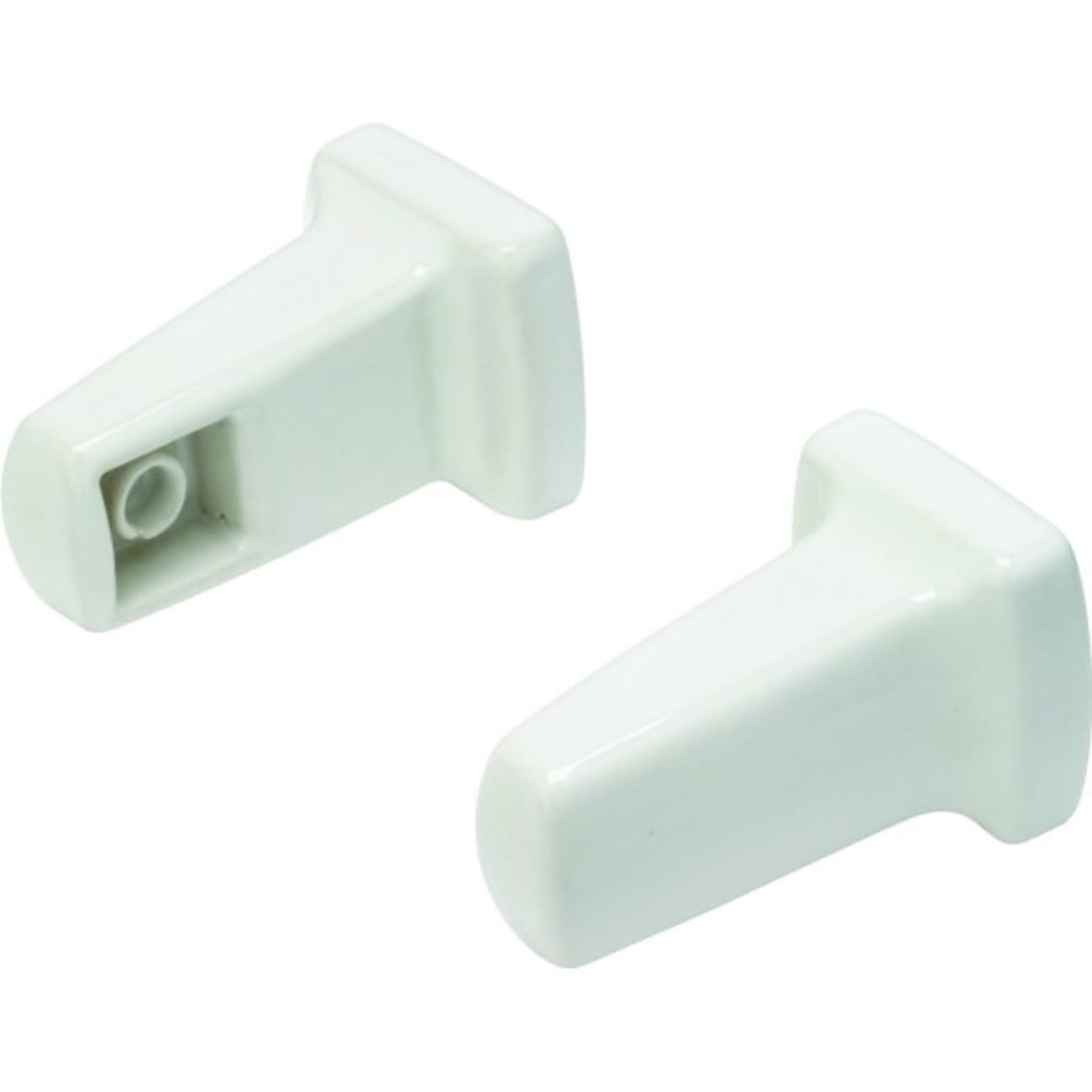 Lenape Towel Bar Brackets 13/16" White Porcelain Pack Of 1 Pair