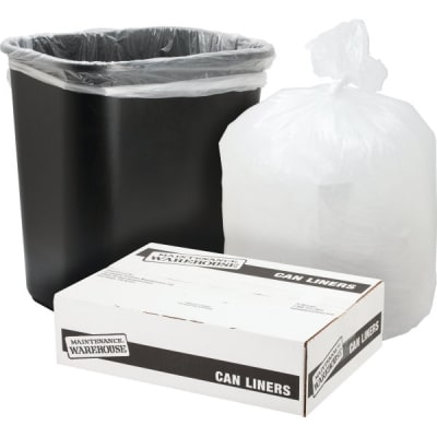 Maintenance Warehouse® 56 Gal. 16 Mic High-Density Trash Bag (200-Pack) (Clear)