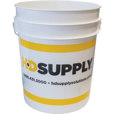 Hd Supply Logo 5 Gallon Bucket - White