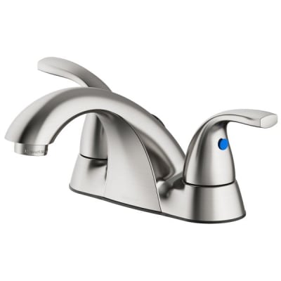 Seasons® Anchor Point™ Two-Handle Centerset Bathroom Faucet Drilled For Pop-Up In Brushed Nickel