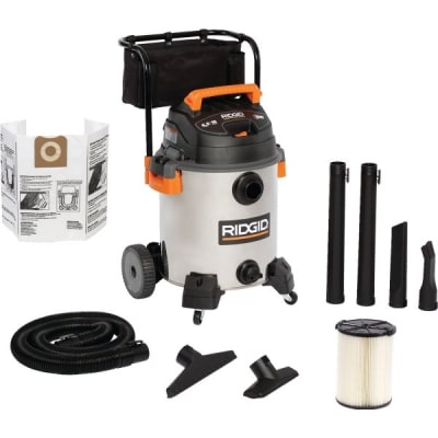 Ridgid 16 Gallon Professional Wet/Dry Vacuum - Stainless Steel Tank
