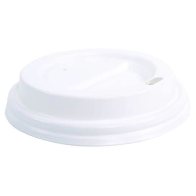 Polystyrene Flat Lid White 10 Oz,  Case Of 1000