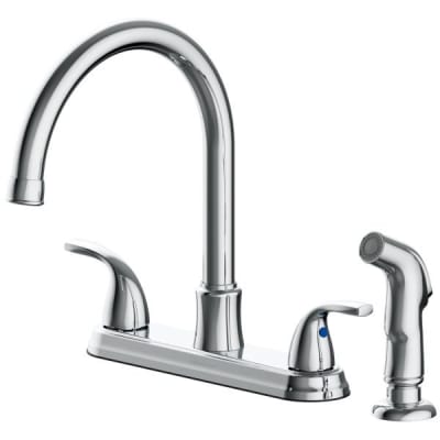 Seasons® Raleigh™ Double-Handle High-Arc Kitchen Faucet With Side Sprayer In Chrome