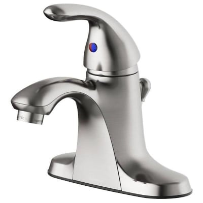 Seasons® Anchor Point™ Single-Handle Centerset Bathroom Faucet With Quick-Install Pop-Up In Brushed Nickel
