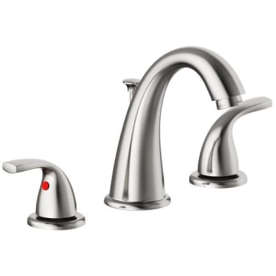 Seasons® Raleigh™ Two-Handle Widespread High-Arc Bathroom Faucet With Quick-Install Pop-Up In Brushed Nickel
