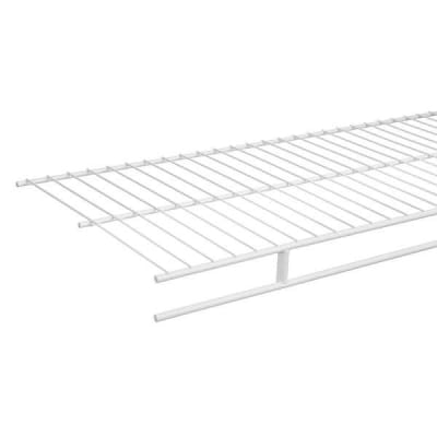 Everbilt 4-Ft. X 12-In. Non-Adjustable Fixed Rod Wire Shelf 6-Pack