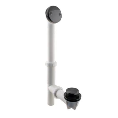 Westbrass White 1-1/2 " Tubular Tip Toe Bath Waste Drain Kit Matte Black