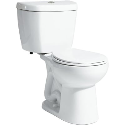 Niagara Stealth® 2-Piece All-In-One 0.8 GPF Single Flush Round Toilet In White With Vacuum-Assist Stealth Flush