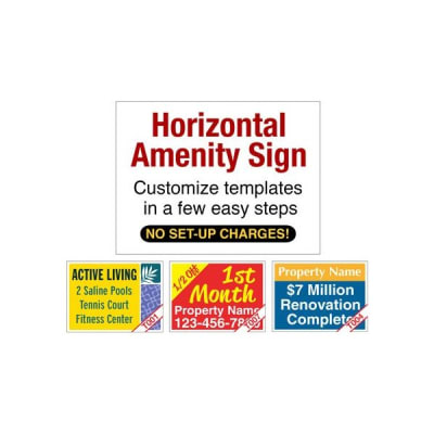 Coroplast Custom 2-Sided Yard Sign, 24 X 18