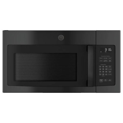 GE® 1.6 Cu. Ft. Over The Range Top Recirculation Vent Microwave, Black
