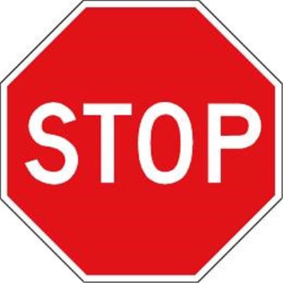 Stop Sign, Reflective, 30 X 30