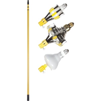 Bayco® Light Bulb Changer Kit Includes 11 Foot Steel Telescopic Bulb Changer Pole