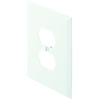 Titan3 1-Gang Metal Jumbo Duplex Wall Plate (20-Pack) (White)