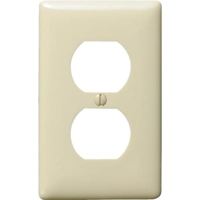 Hubbell 1-Gang Mid-Size Receptacle Wall Plate (25-Pack)