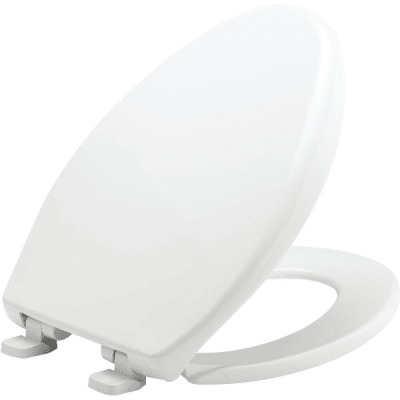 Bemis® Sta-Tite® Whisper Close® Elongated Closed Plastic Toilet Seat (White)