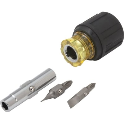 Klein Tools® Multi-Bit Stubby Screwdriver