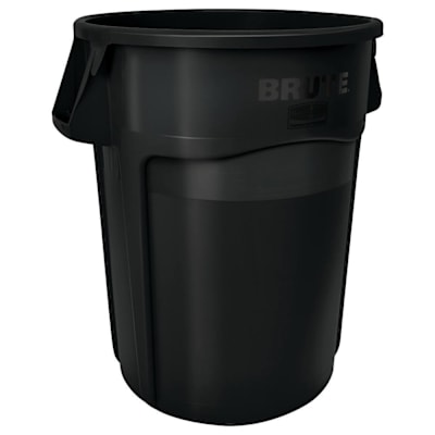 Rubbermaid Commercial Brute 55 Gallon Black Round Open-Top Trash Container Without Lid (3-Pack)