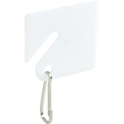 Lucky Line White Plastic Id Key Tags Package Of 20