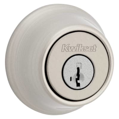 Kwikset 660 Series Satin Nickel Single Cylinder Deadbolt With Smartkey Security