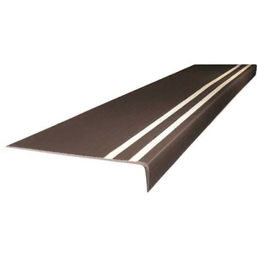 Roppe 12" X 48" Brown Stair Tread