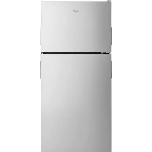 Whirlpool® ENERGY STAR® 18 Cu. Ft. Top Freezer Refrigerator With Ice Maker, Stainless Steel