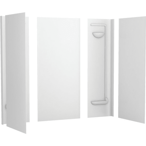 Swan Veritek Tub Wall Surround Five-Piece White Fiberglass