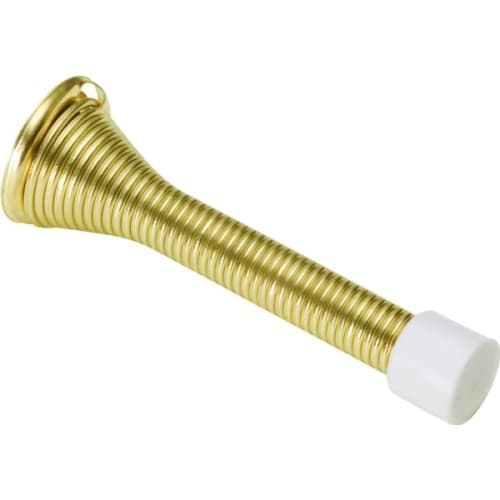 3 In Commercial Flexible Spring Door Stop (50-Pack) (Brass)