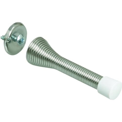 3 In Commercial Flexible Spring Door Stop (5-Pack) (Chrome)