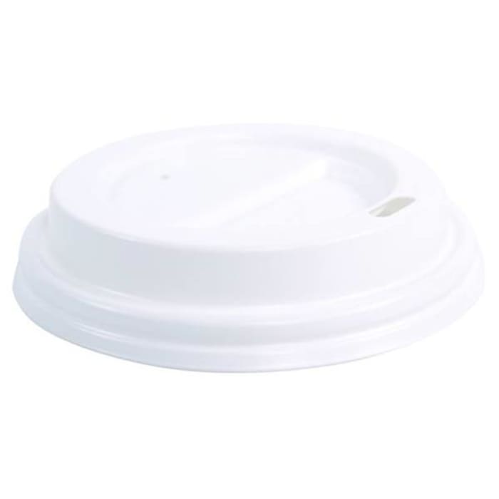 Polystyrene Flat Lid White 10 Oz,  Case Of 1000