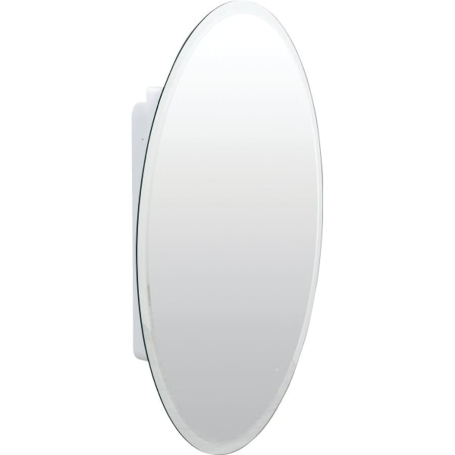 Zenith 21w X 31 H Surface Mount Steel Medicine Cabinet Oval Beveled Mirror Hd Supply