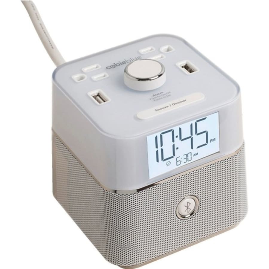 Ihome Triple Display Bluetooth Alarm Clock With Speakerphone And 2 Usb Ports Hd Supply