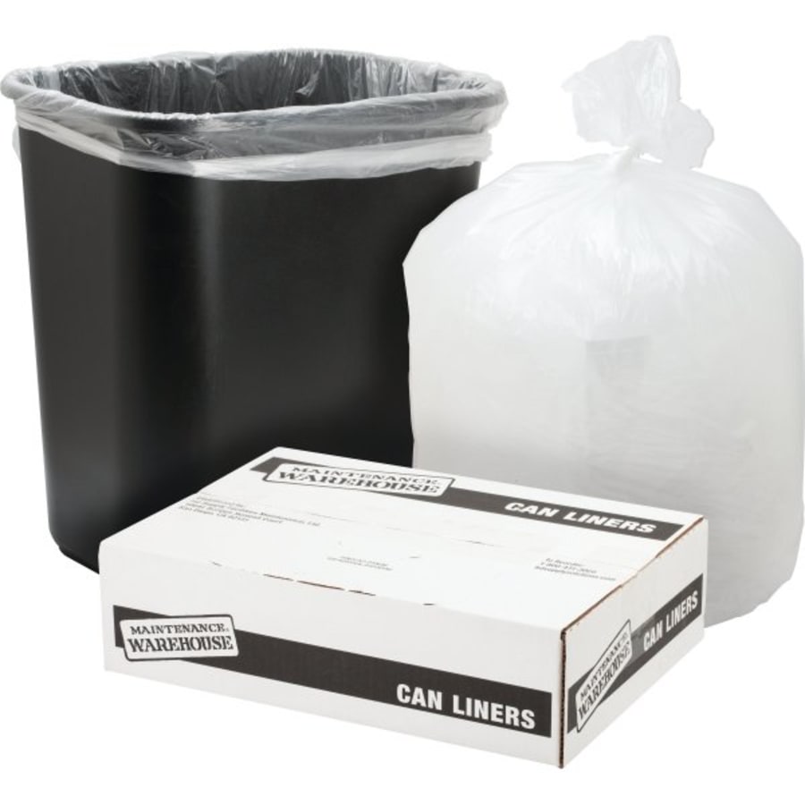 Maintenance Warehouse® 7-10 Gal 8 Mic High-Density Trash Bag
