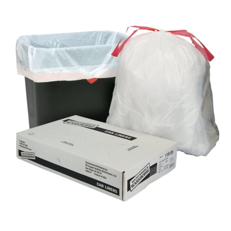 Lavex Li'l Herc 45 Gallon 1.2 Mil 40 x 46 Low Density Medium-Duty Black  Trash Bag /Can Liner - 100/Case