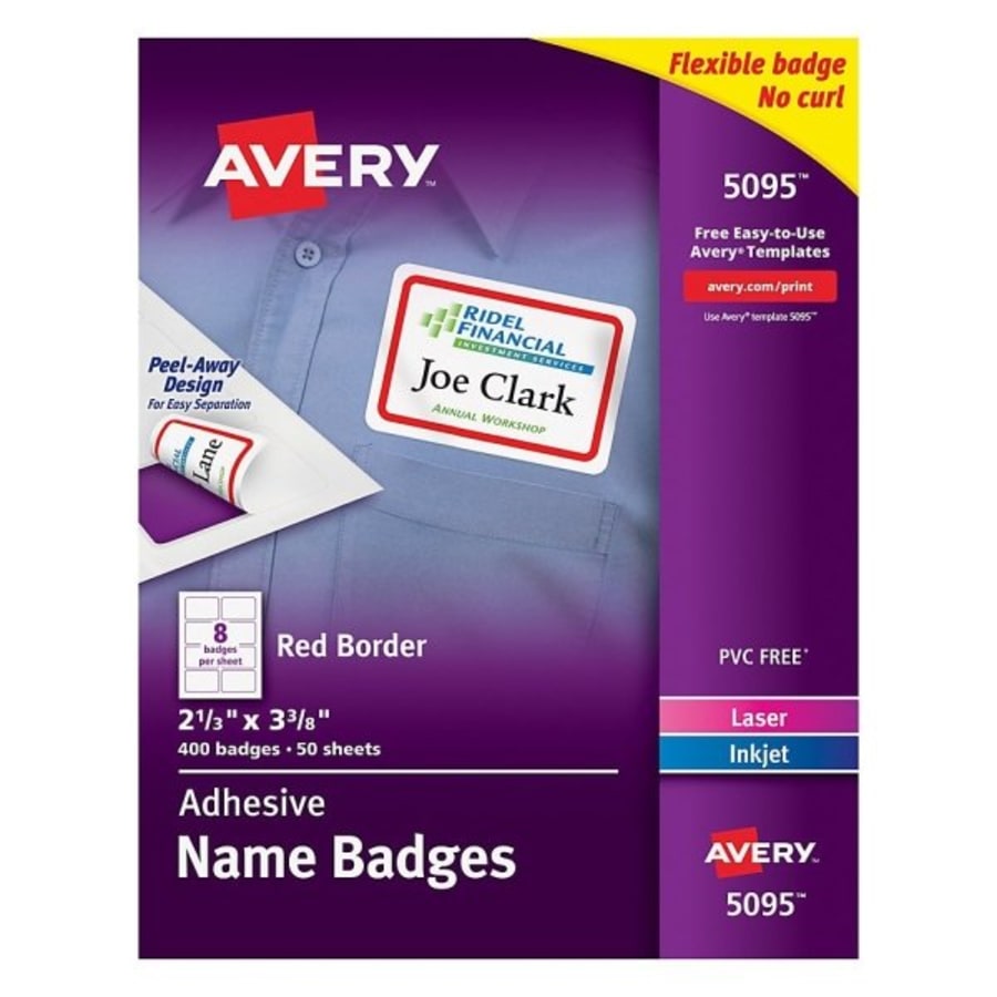 Avery® White TrueBlock Technology Permanent ID Label 2