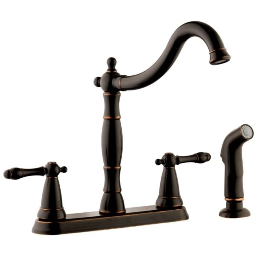 Moen Brantford One Handle High Arc Kitchen Faucet With Spray Oil Rubbed Bronze Hd Supply