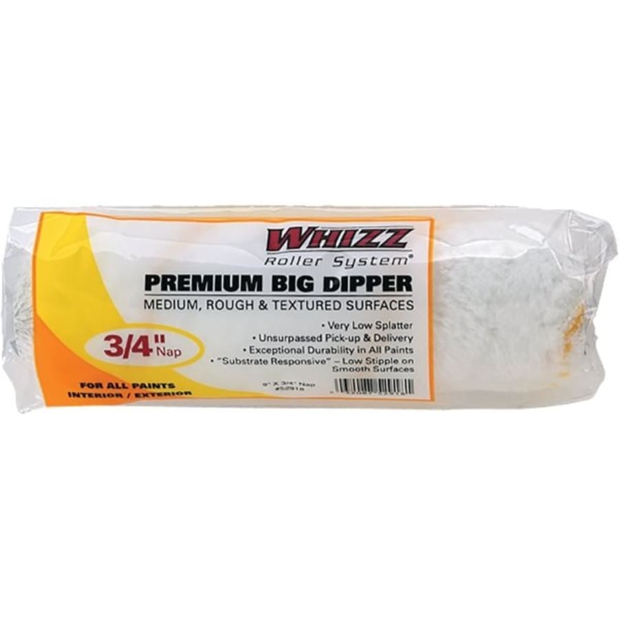 Whizz Microlon Priming and Drywall 2-Pack 9-in x 1/2-in Nap Woven Synthetic Blend Paint Roller Cover | 93929
