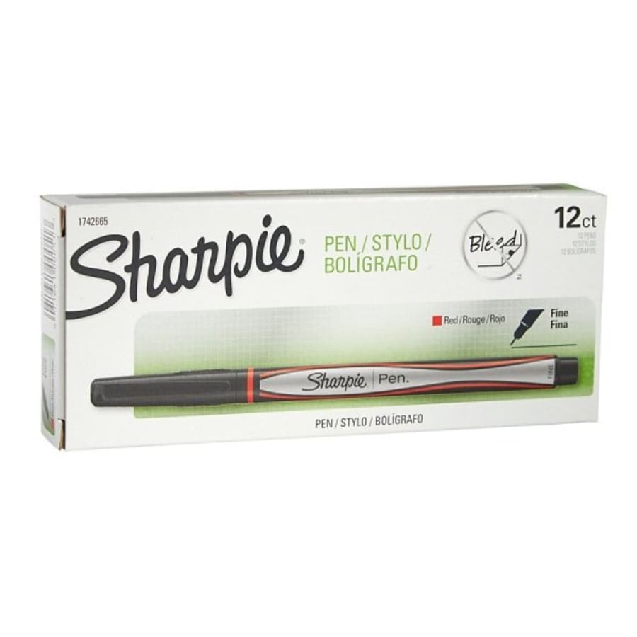 Sharpie® Fine-Point Pens, 0.3 Mm, Assorted Colors, Package Of 4