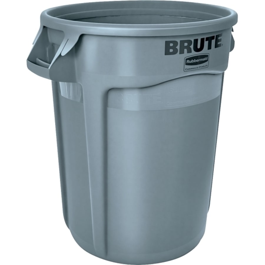 Rubbermaid 32 gallon blue trash can with lid - Bid-Assets Online