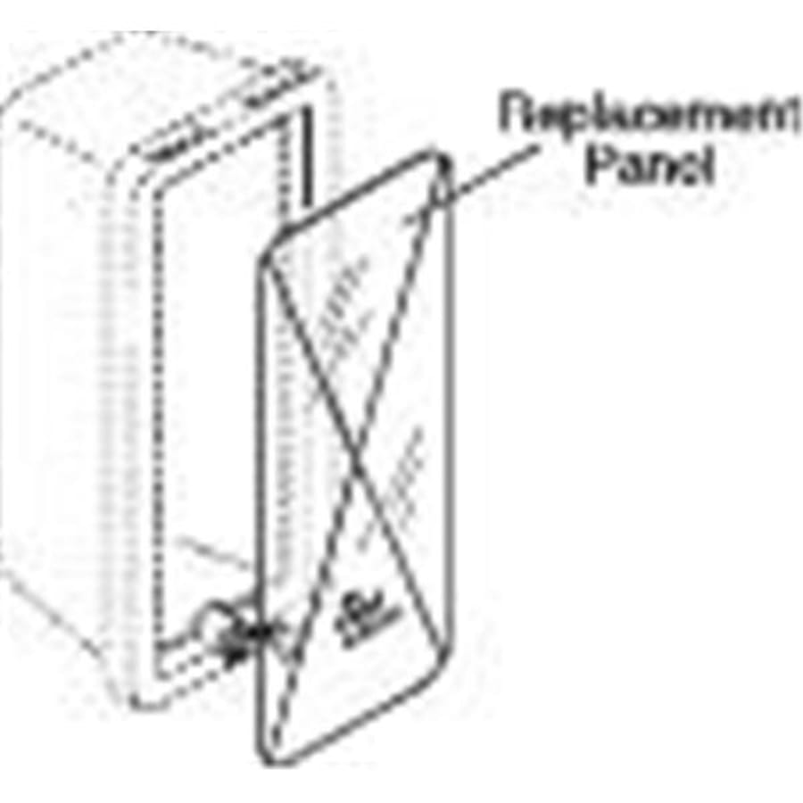CATO 11005 White Plastic Replacement Frame with Lock for The 105-10 Chief Fire Extinguisher Cabinet