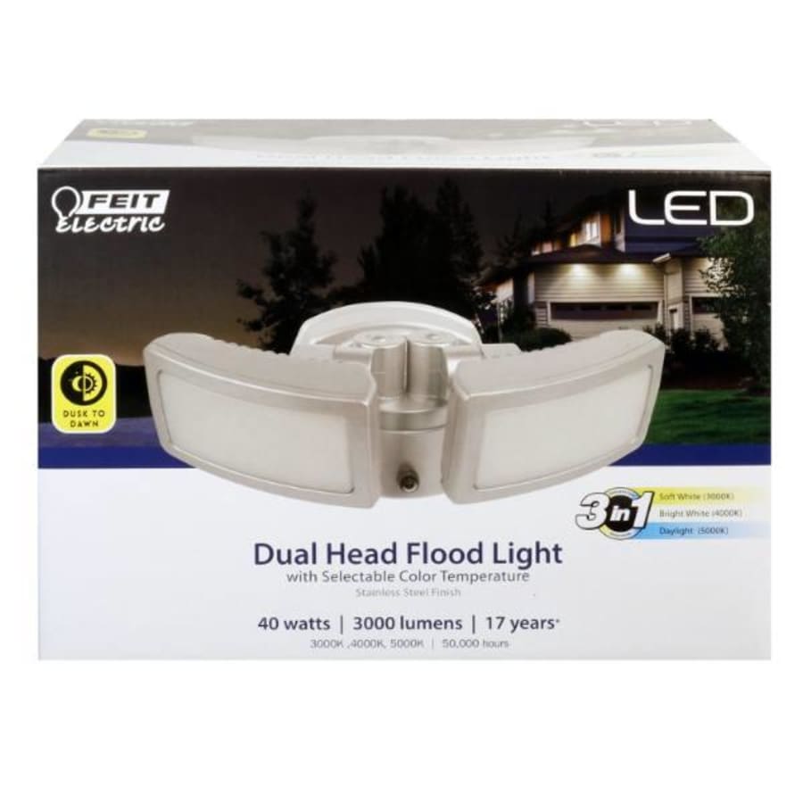 Feit dual head store flood light