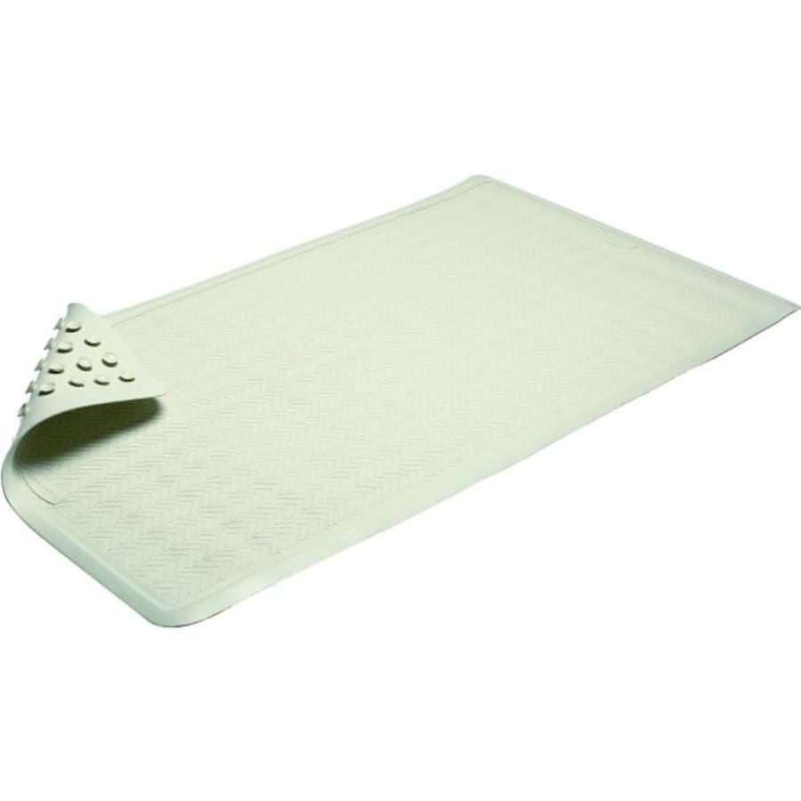 Bathroom Anti-slip Mat Splicable Shower Floor Mat With Water Isolation,  Cuttable Toilet & Household Non-slip Foot Pad 1pc - 30*30cm, White